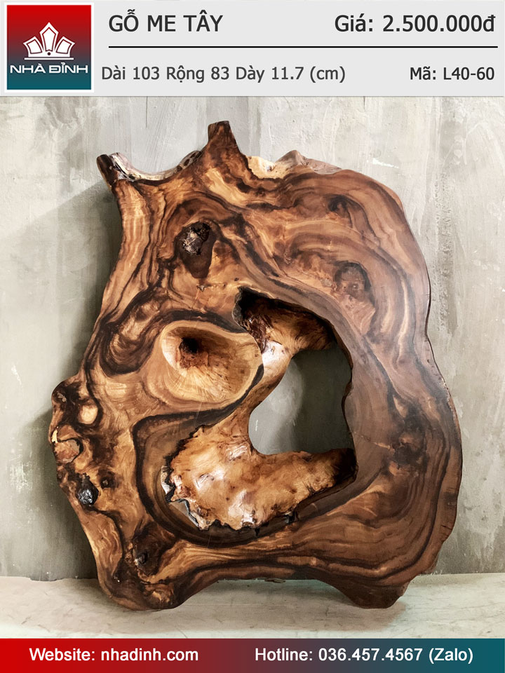 Mặt Bàn Ăn Gỗ Me Tây Nguyên Khối