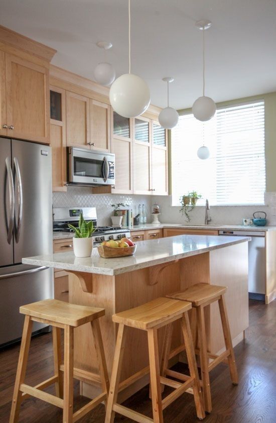 mẫu tủ bếp gỗ sồi chữ U