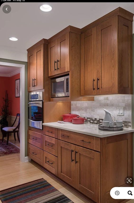 tủ bếp gỗ sồi nga hiện đại