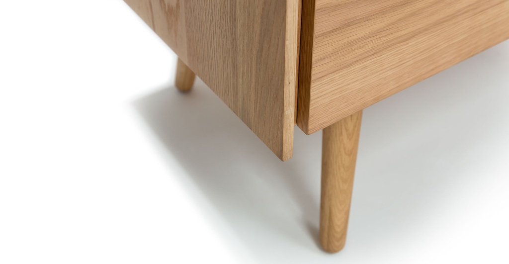 Tủ Trang Trí Gỗ Sồi 3 Hộc Tủ Cao 75 Ngang 180 Sâu 45 (cm)