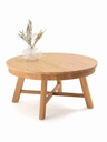Bàn Trà Tròn Gỗ Sồi Đường Kính 90 Cao 42 (cm)
