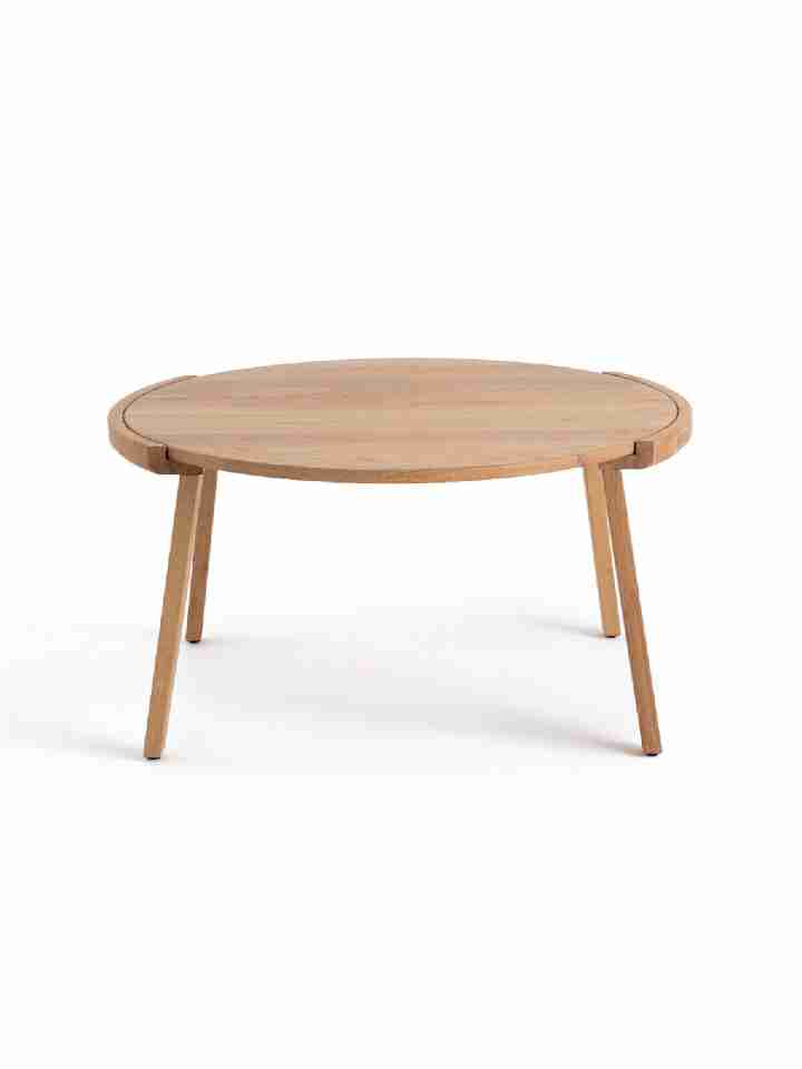 Bàn Trà Tròn Gỗ Sồi Đường Kính 80 Cao 45 (cm)