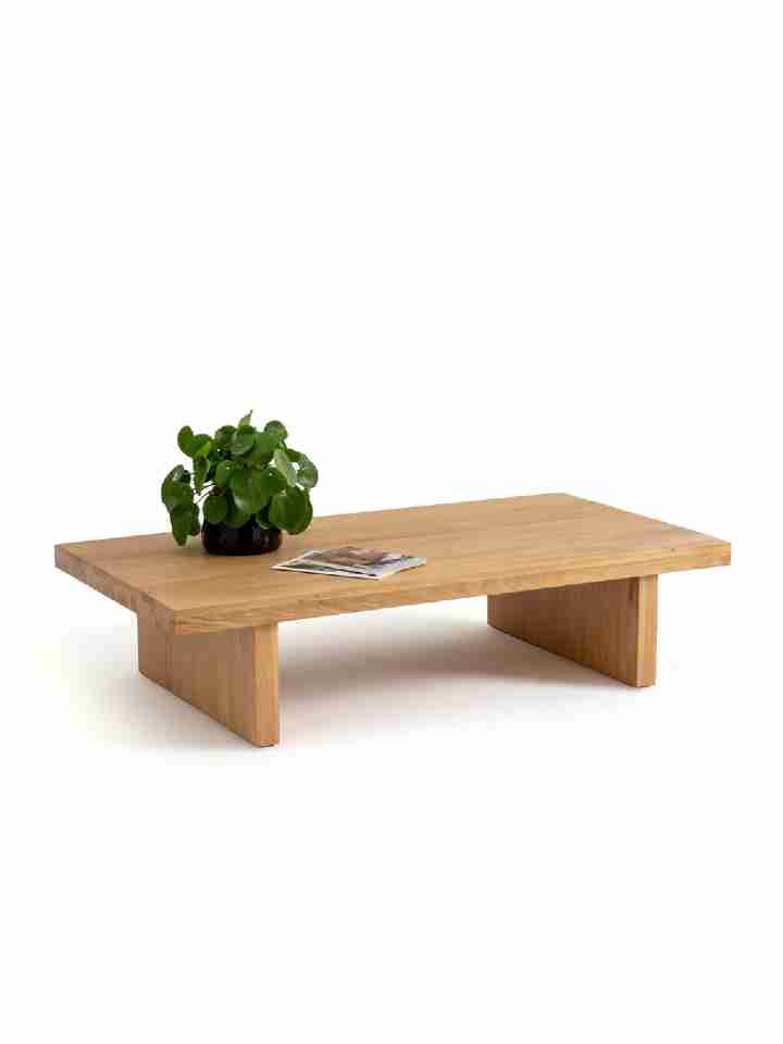 Bàn Trà Hình Chữ Nhật Gỗ Sồi Dài 150 Rộng 80 Cao 45 (cm)