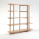 Kệ Sách Gỗ Sồi (Oak) Cao 180 Rộng 165 Sâu 40 (cm)