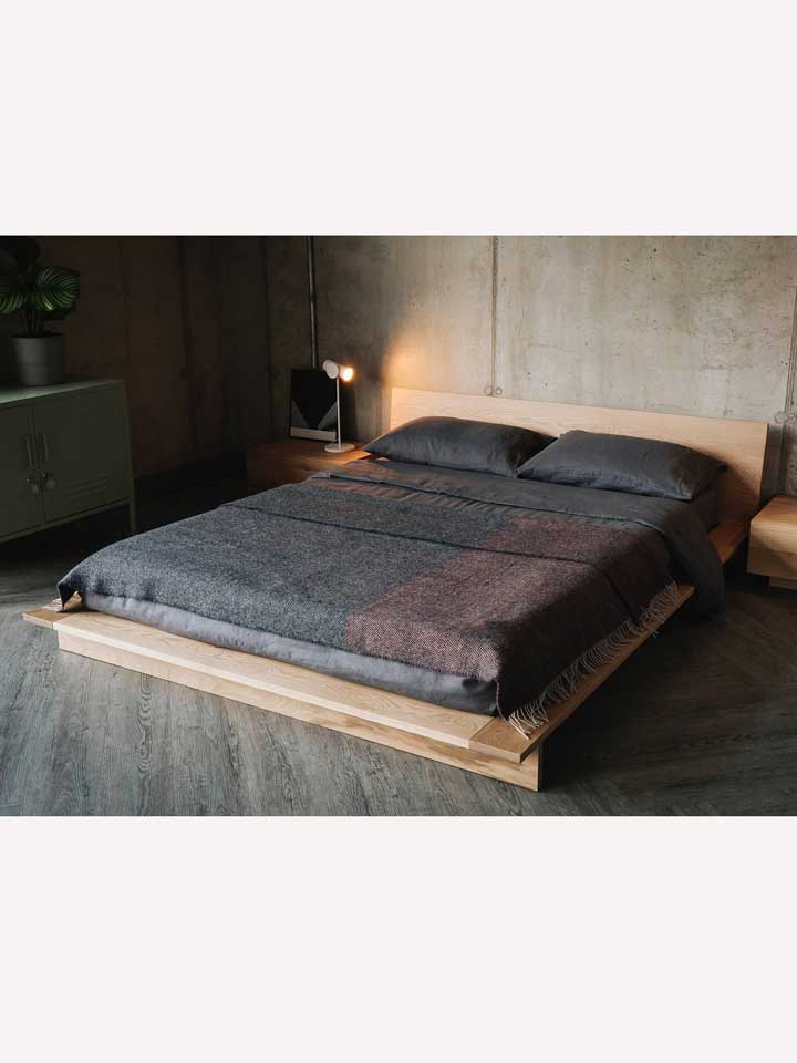 Giường Gỗ Sồi (Oak) Dài 200 Rộng 180 (cm)