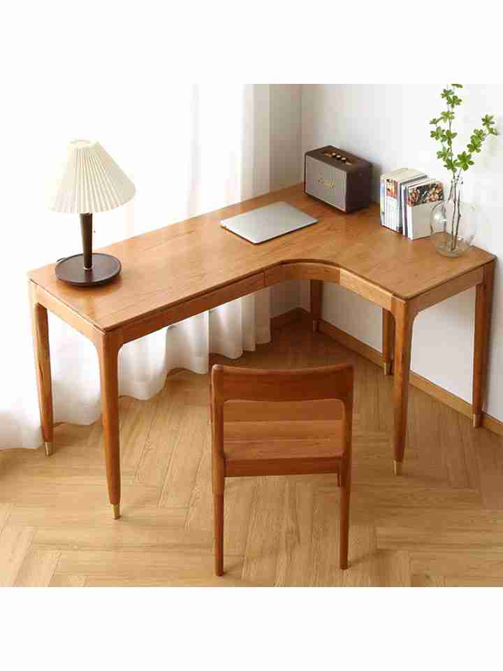 Bàn Làm Việc Chữ L Gỗ Sồi (Oak) Cao 75 Rộng 147 Sâu 120 (cm)