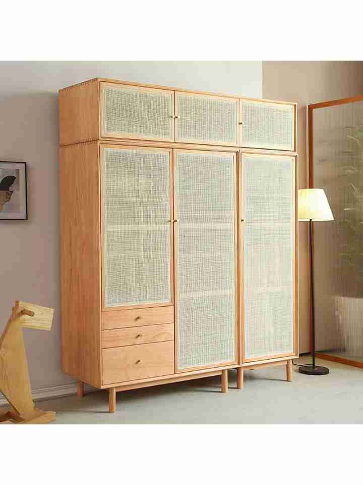 Tủ Quần Áo Gỗ Sồi (Oak) Cao 180 Rộng 180 Sâu 56 (cm)