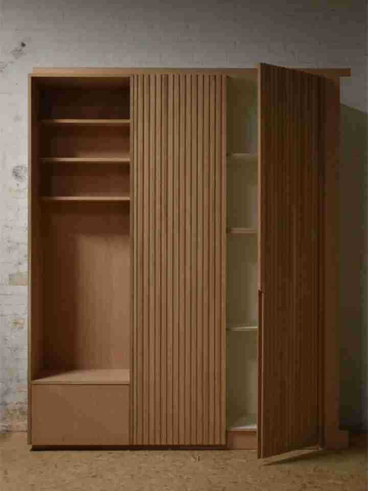 Tủ Quần Áo Gỗ Sồi (Oak) Cao 191 Rộng 120 Sâu 52 (cm)