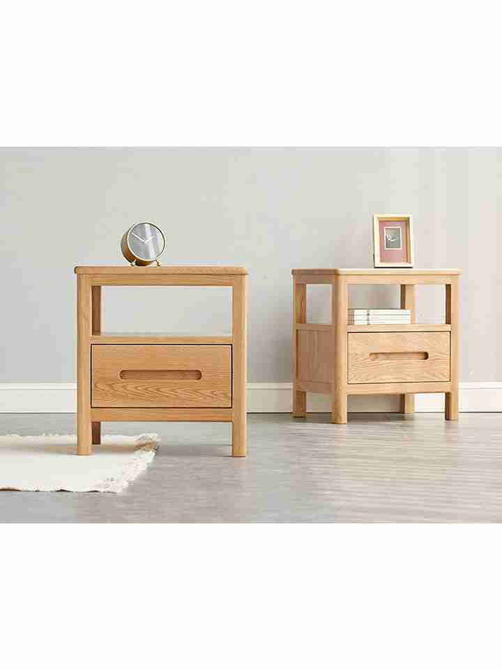 Tủ Đầu Giường Gỗ Sồi (Oak) Cao 45 Rộng 45 Sâu 37 (cm)