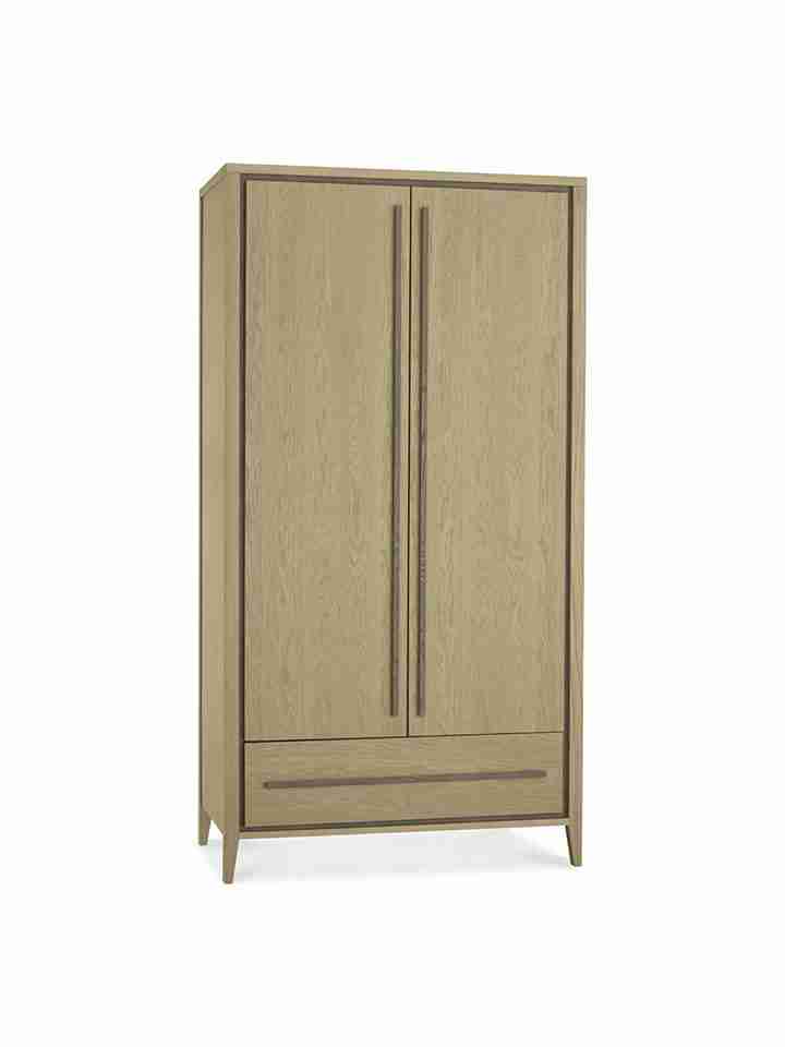 Tủ Quần Áo Gỗ Sồi (Oak) Cao 195 Rộng 102 Sâu 57 (cm)