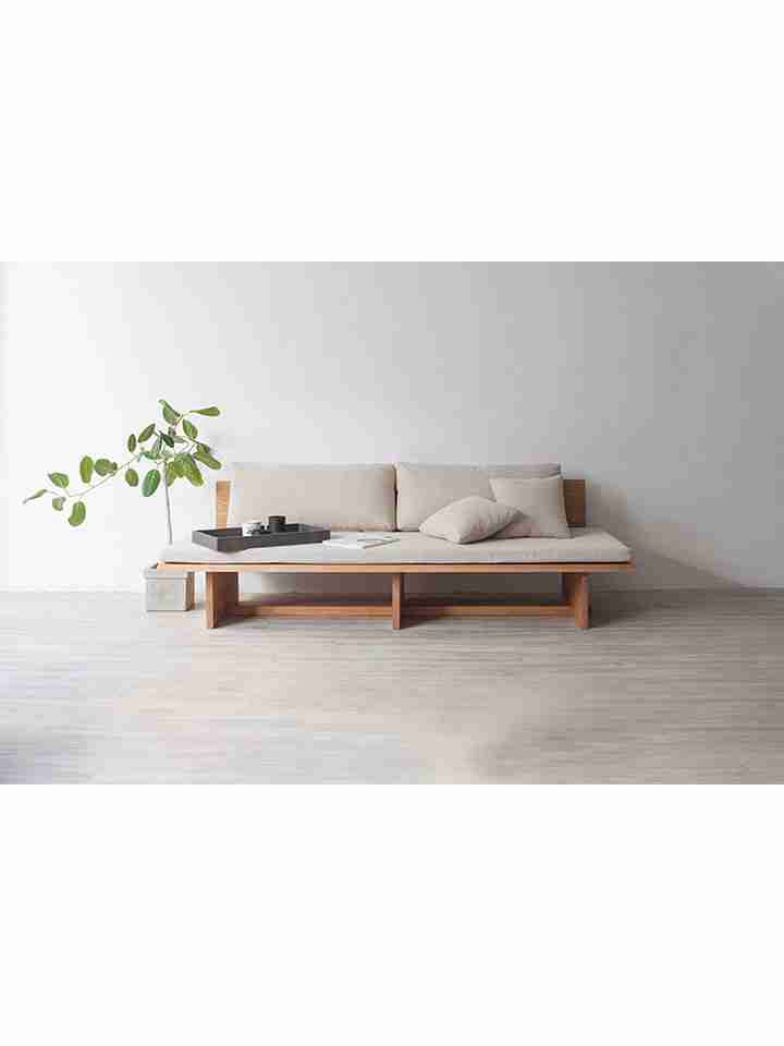 Ghế Sofa Gỗ Sồi (Oak) Cao 70 Rộng 232 Sâu 80 (cm)