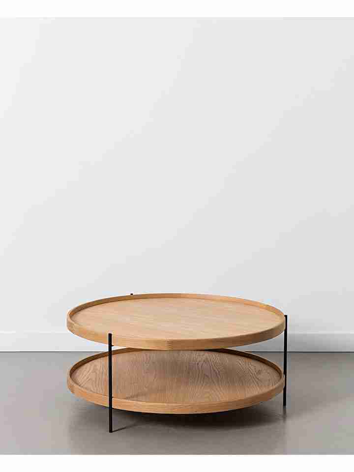 Bàn Coffee Gỗ Sồi (Oak) Cao 38 Rộng 90 Sâu 90 (cm)