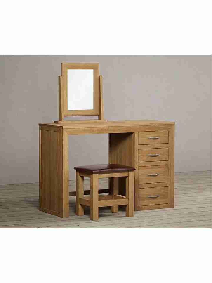 Bàn Trang Điểm Gỗ Sồi (Oak) Cao 140 Rộng 120 Sâu 50 (cm)