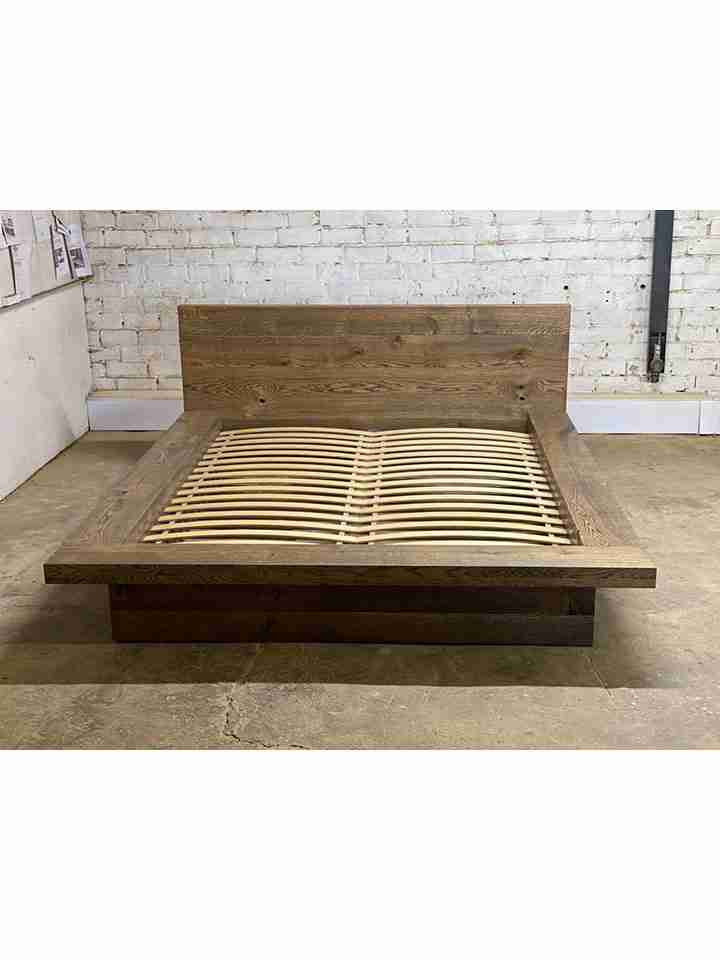 Giường Gỗ Sồi (Oak) Cao 85 Dài 200 Rộng 180 (cm)