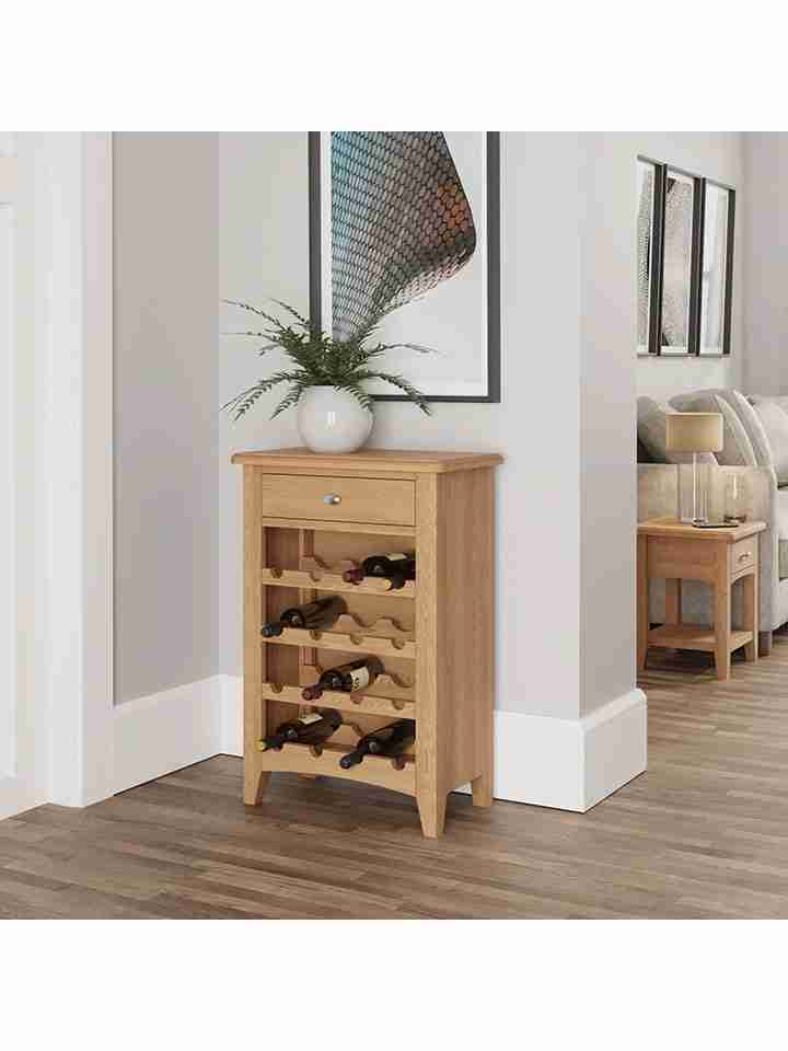 Tủ Rượu Gỗ Sồi (Oak) Cao 80 Rộng 55 Sâu 30 (cm)