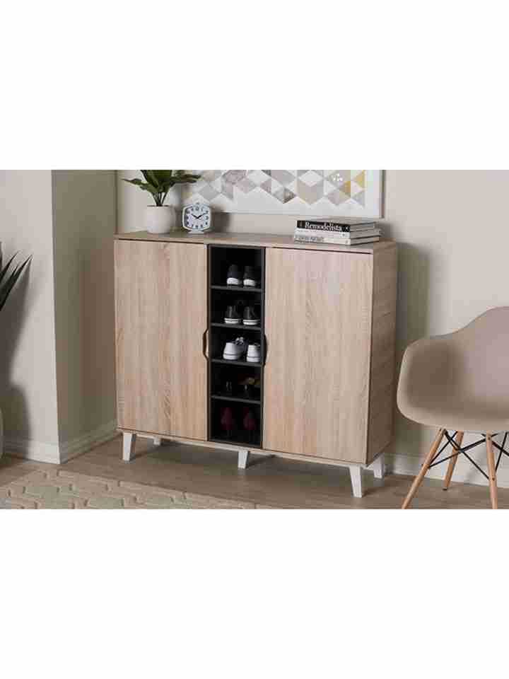 Tủ Giày Gỗ Sồi (Oak) Cao 100 Rộng 120 Sâu 35 (cm)