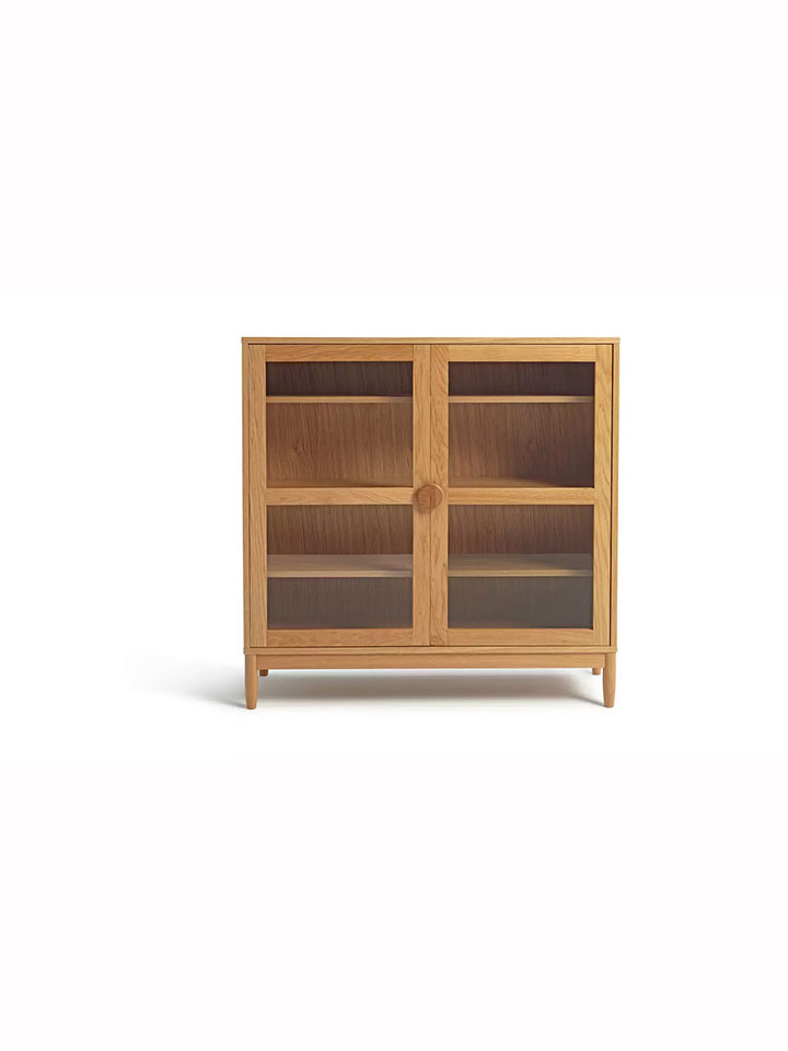Tủ Giày Gỗ Sồi (Oak) Cao 100 Rộng 100 Sâu 35 (cm)