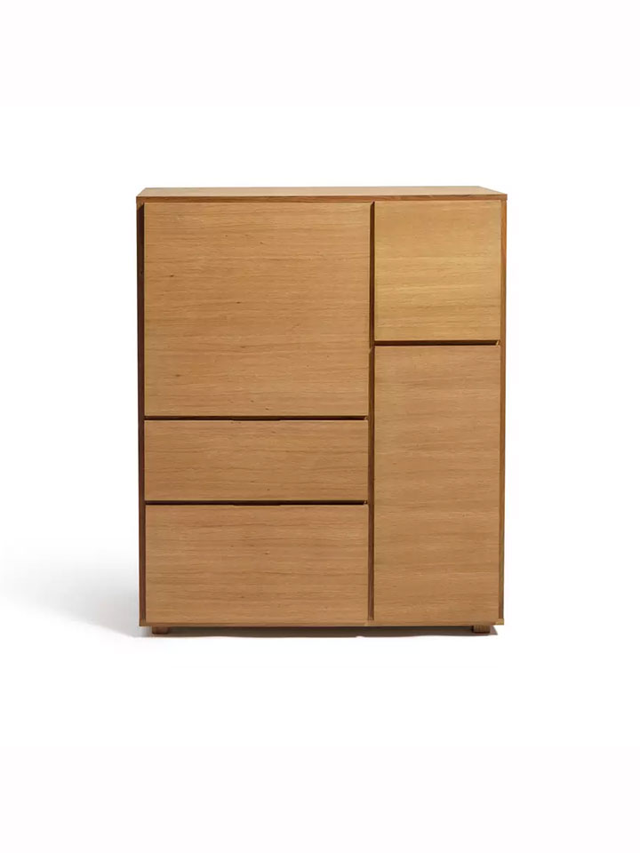 Tủ Giày Gỗ Sồi (Oak) Cao 119 Rộng 81 Sâu 25 (cm)