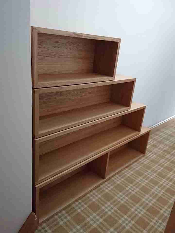 Kệ Treo Tường Gỗ Sồi (Oak) Cao 125 rộng 160 Sâu 30 (cm)