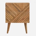 Bàn Đầu Giường Gỗ Sồi (Oak) Cao 58 Rộng 45 Sâu 35 (cm)