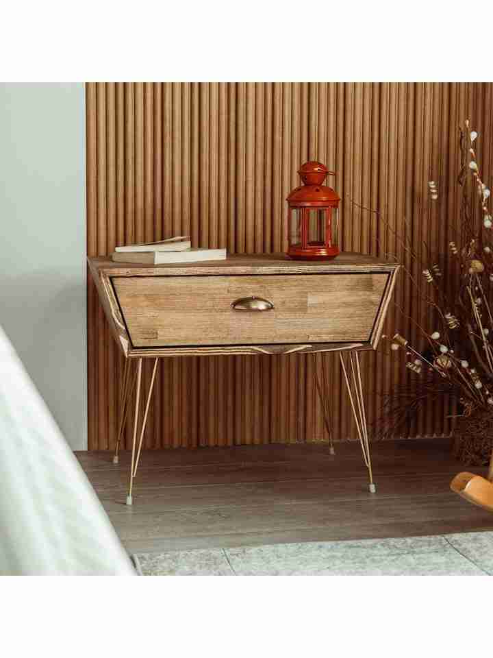 Bàn Đầu Giường Gỗ Sồi (Oak) Cao 50 Rộng 50 Sâu 30 (cm)