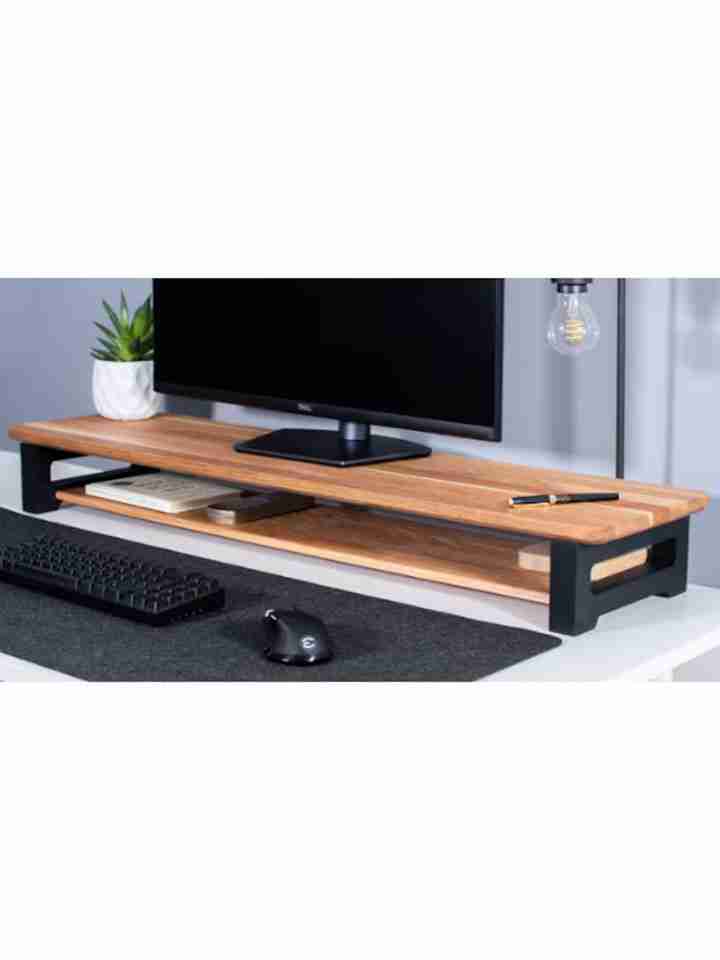 Kệ Đỡ Màn Hình Tivi Gỗ Sồi (Oak) Cao 12 Rộng 25 Dài 100 (cm)