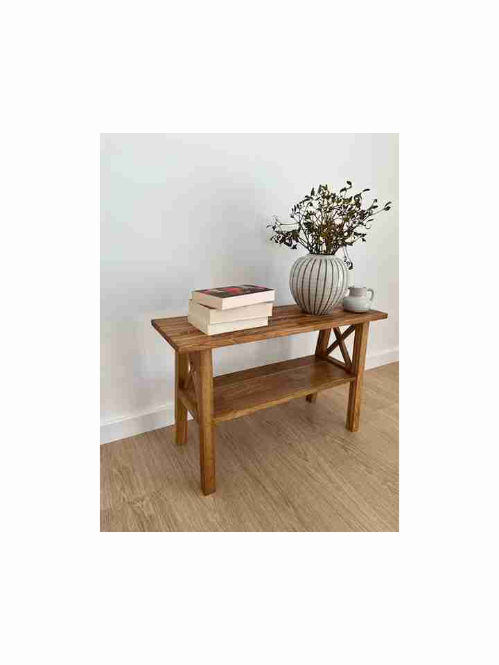 Bàn Tab Sofa Gỗ Sồi (Oak) Cao 48 Rộng 80 Sâu 24 (cm)