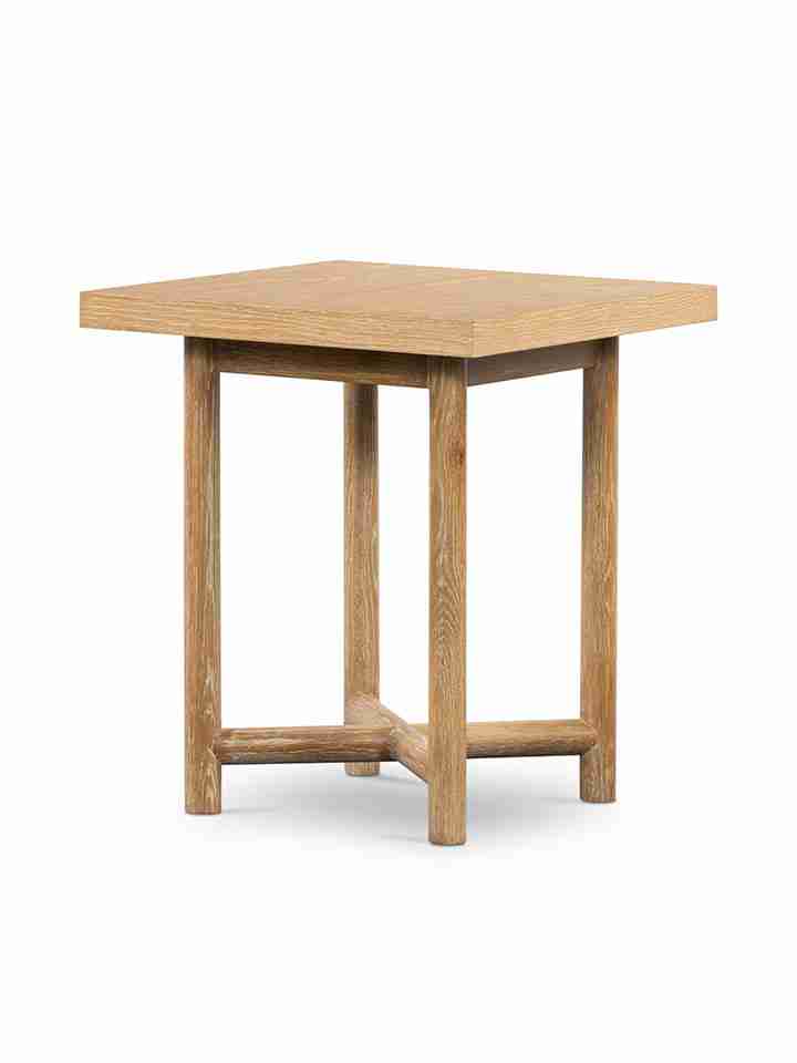 Bàn Tab Sofa Gỗ Sồi (Oak) Cao 58 Rộng Vuông 50 (cm)