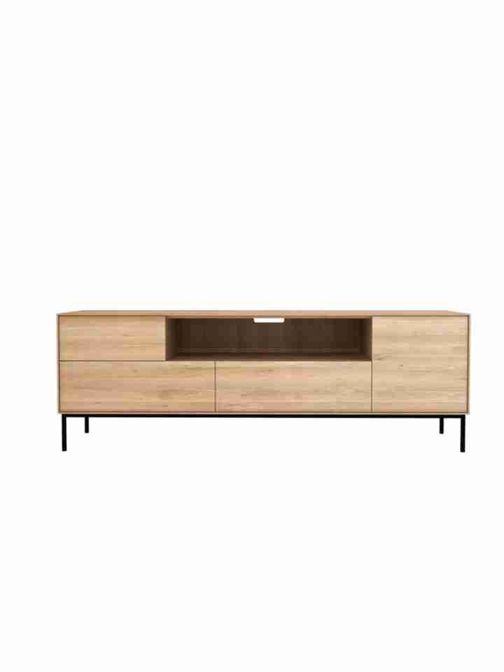 Kệ Tivi 2 Hộc Gỗ Sồi (Oak) Ngang 180 Sâu 45 Cao 61 (cm)