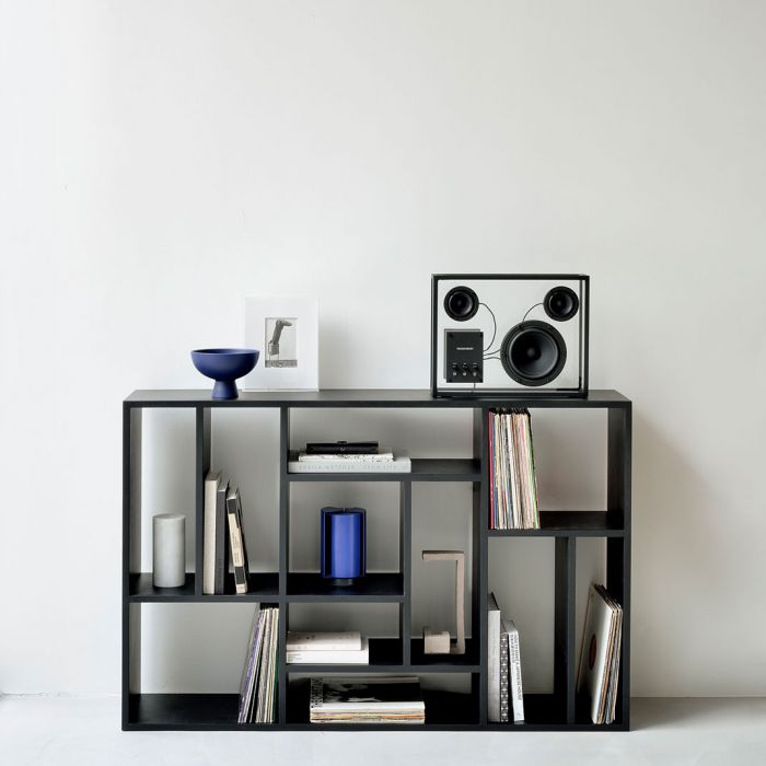 Kệ Sách Sơn Đen Gỗ Sồi (Oak) Cao 139 Rộng 90 Sâu 30 (cm)