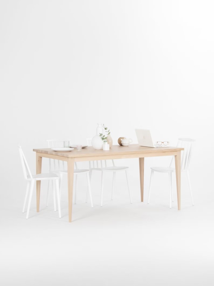 Bàn Ăn Gỗ Sồi (Oak) Dài 140 Ngang 70 Cao 75 (cm)