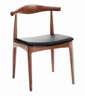 Ghế Bull Gỗ Cao Su Tựa Ash Ngang 49 Sâu 55 Cao 74 (cm)