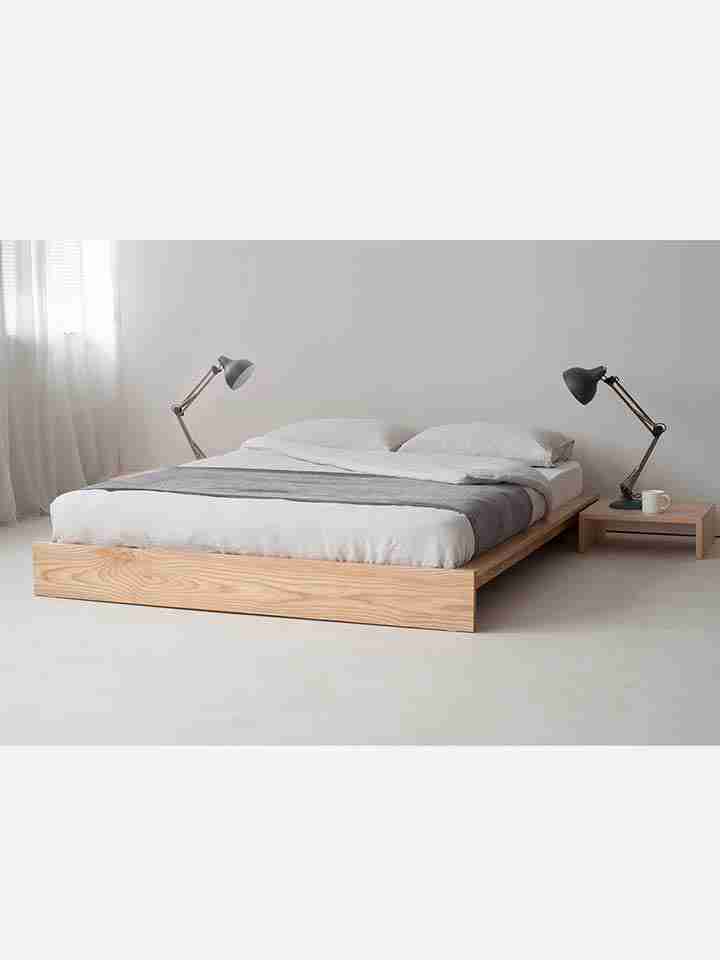 Giường Ngủ Gỗ Ash ( Tần bì ) Dài 200 Rộng 160 Cao 35 (cm)