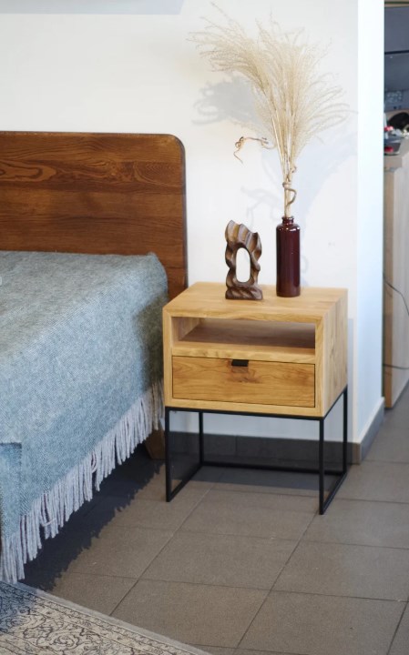 Tủ Đầu Giường Gỗ Sồi (Oak) Cao 50 Rộng 40 Sâu 30 (cm)