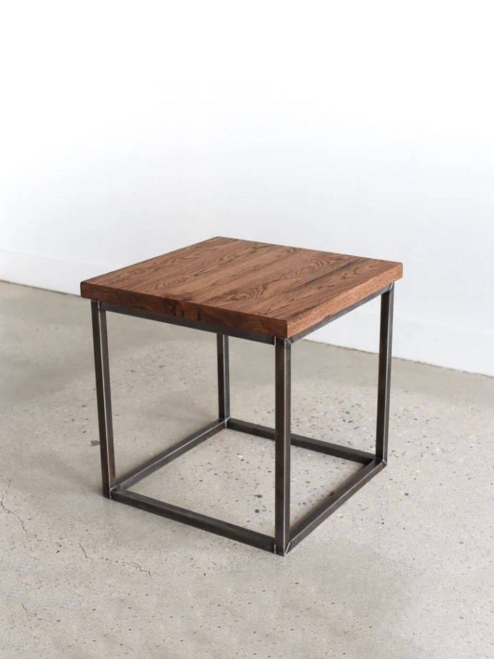 Bàn Sofa Gỗ Sồi (Oak) Vuông 50 Cao 45 (cm)