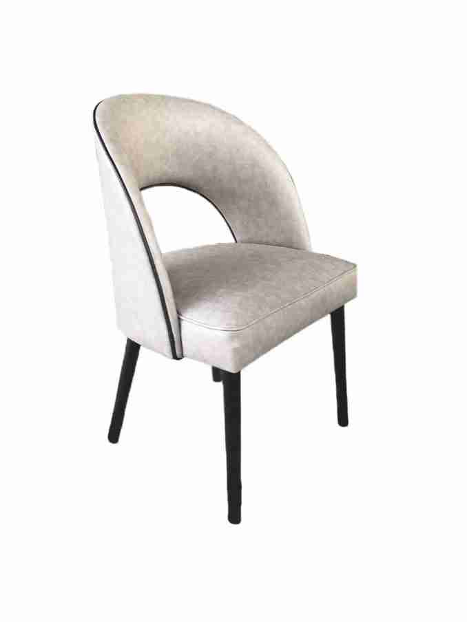 Ghế Collins Nệm Bọc Vải Gỗ Cao Su Rộng 48 Sâu 56 Cao 91 (cm)