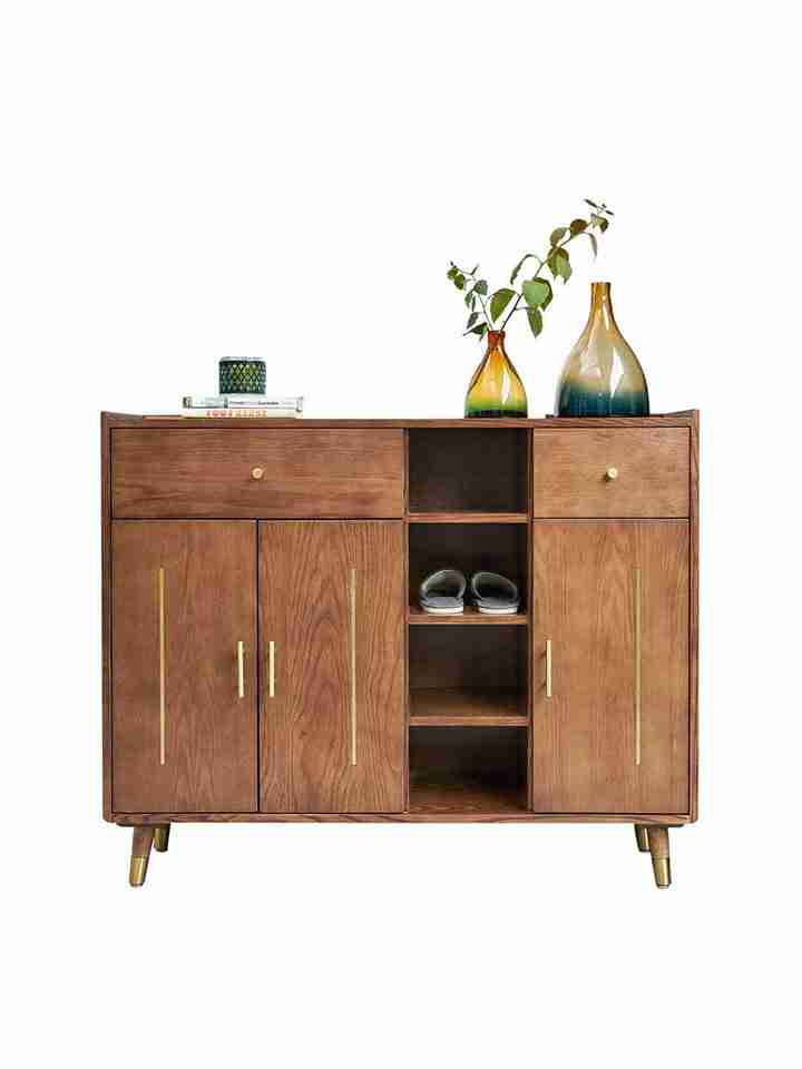 Kệ Giày Gỗ Tần Bì (Ash) Cao 100 Rộng 124 Sâu 36 (cm)