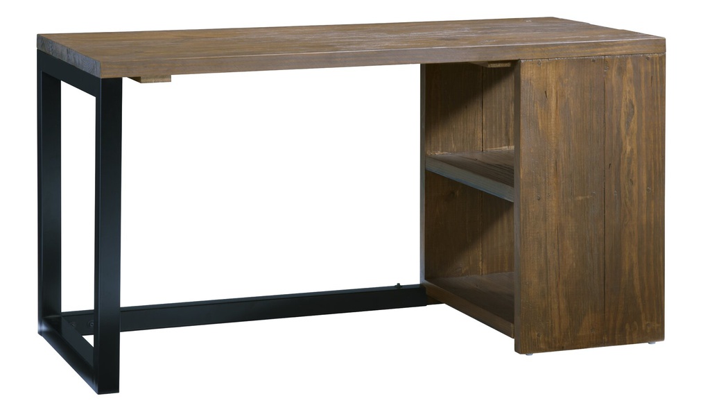 Bàn Làm Việc Chân Sắt Gỗ Thông Cao 76 Rộng 145 Sâu 64 (cm)