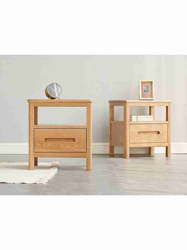 Tủ Đầu Giường Gỗ Sồi (Oak) Cao 45 Rộng 45 Sâu 37 (cm)